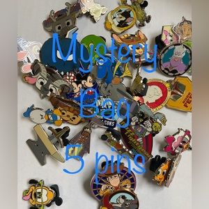 Mystery Bag of 5 Authentic Disney Trading pins for $15